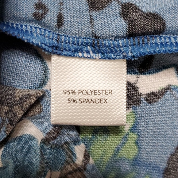 Saks Fifth Ave Blue Brown Pattern Dress - Picture 11 of 14